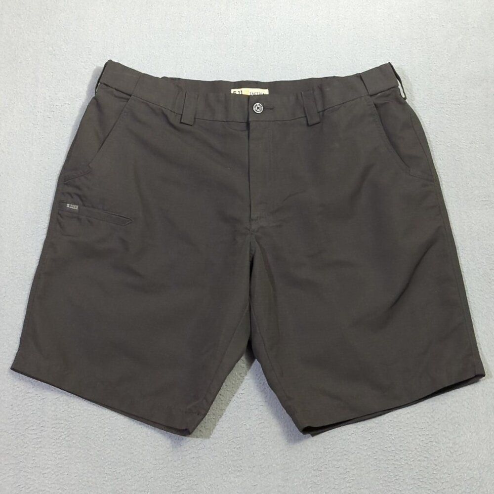 5.11 Tactical Shorts Men's 40 Black Fast Tac Urban 11" Outdoor Range Combat